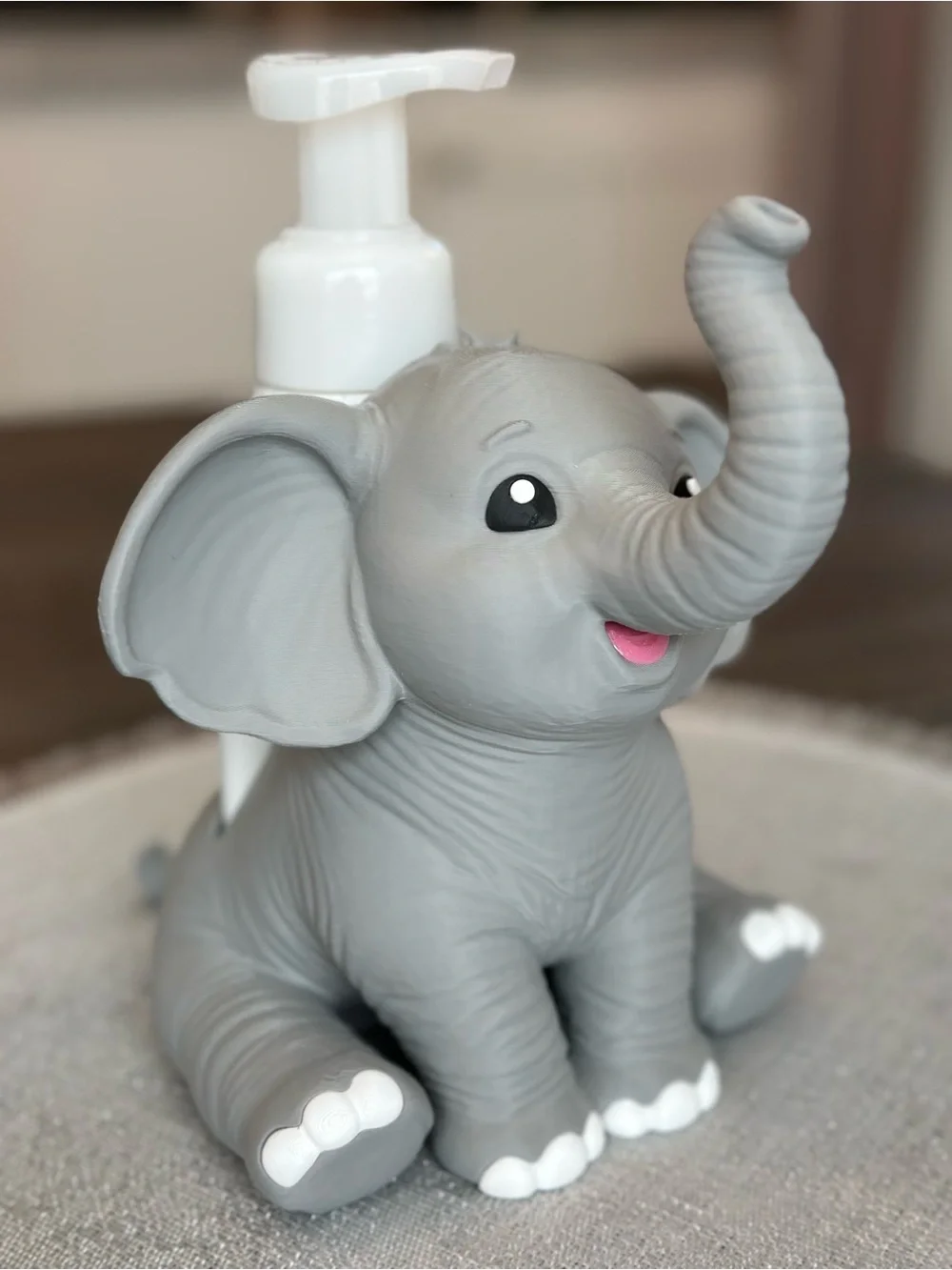 Gray Elephant Foaming Soap Holder for Bath & Body Works Bottles